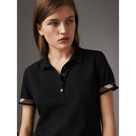 burberry ladies black polo tee|Burberry women's shirts & tops.